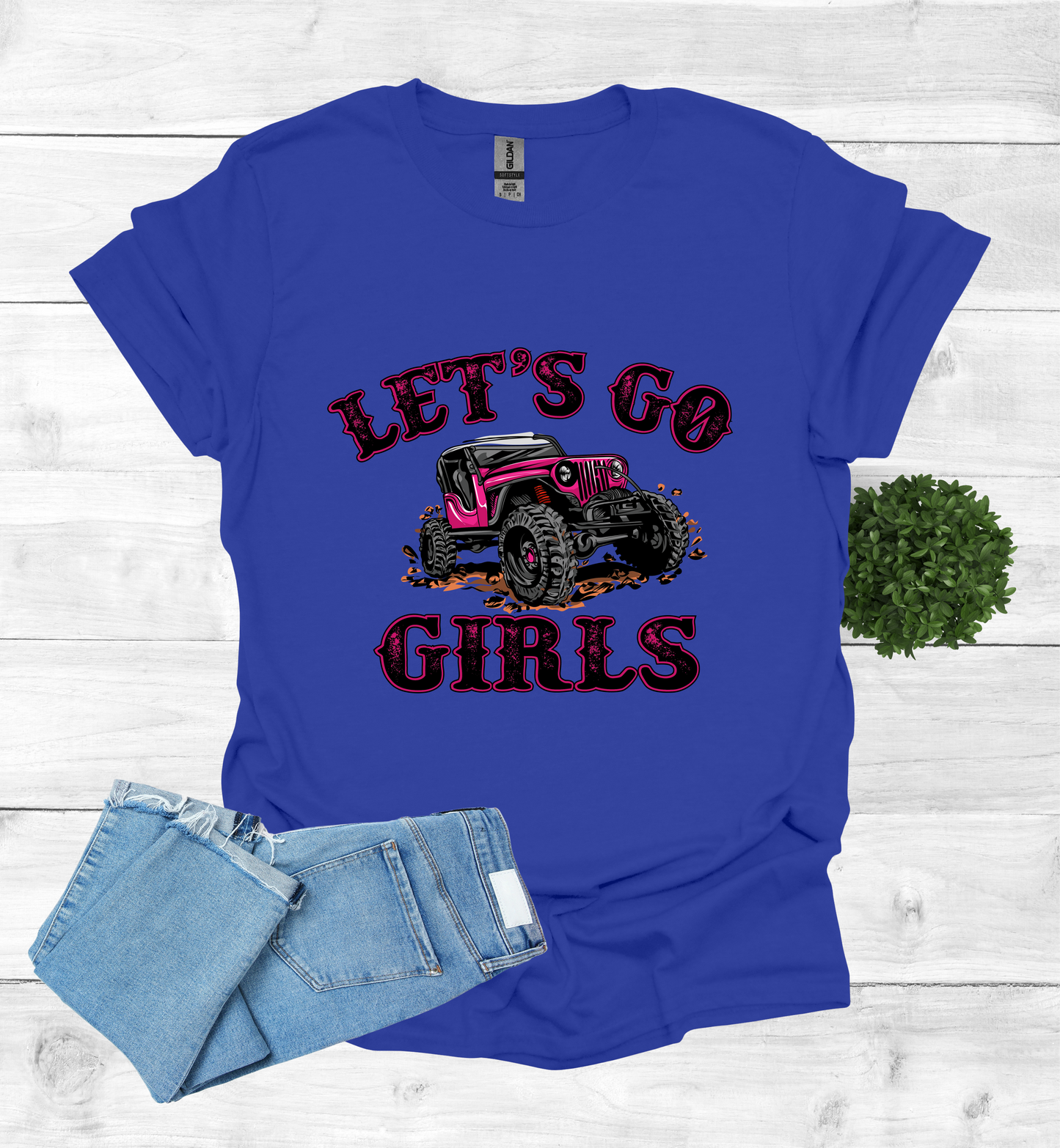 Let's Go Girls jeep mudding scene
