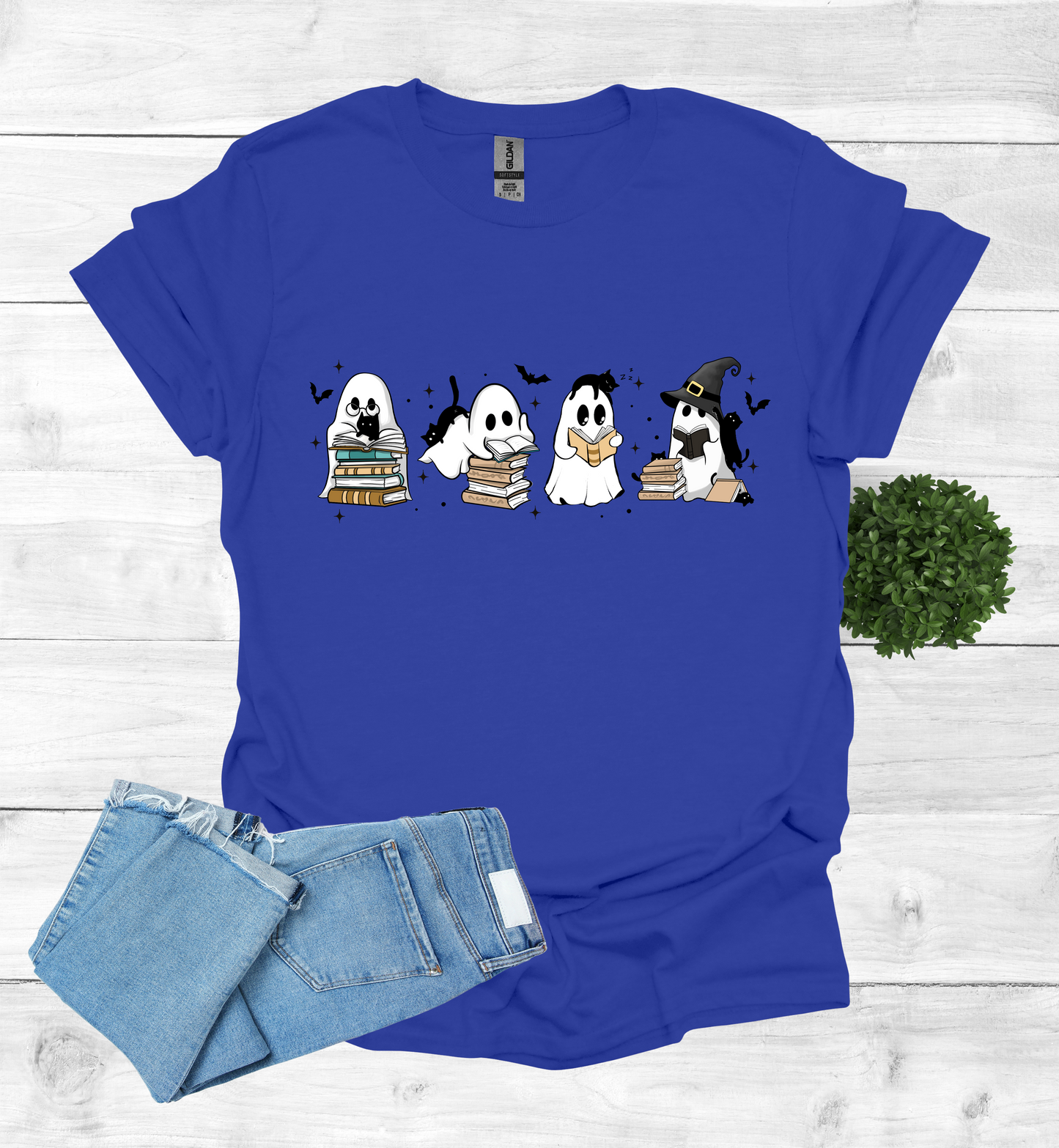 Ghost Reading Books Shirt