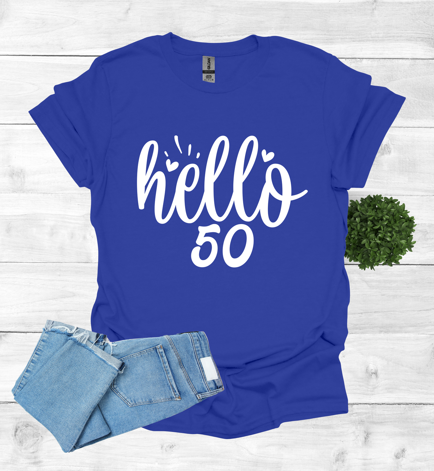 Hello 50 Birthday Shirt
