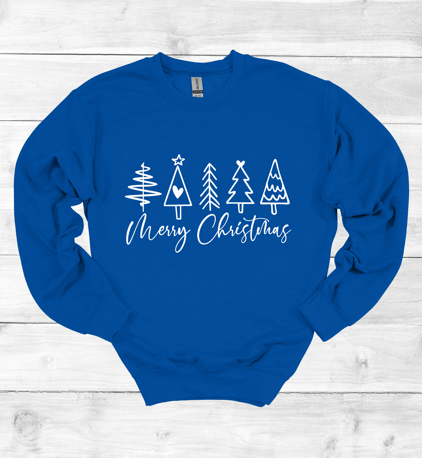 Merry Christmas and Trees Sweatshirt