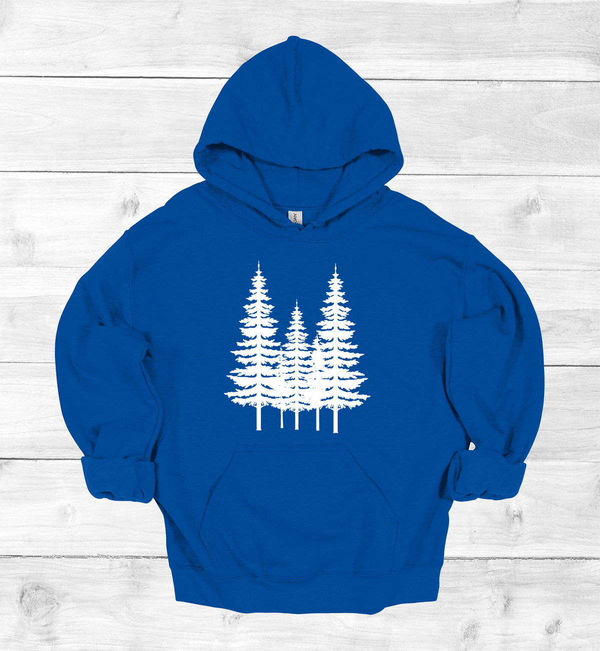 Forest Pine trees and single tree on the arms Sweatshirt