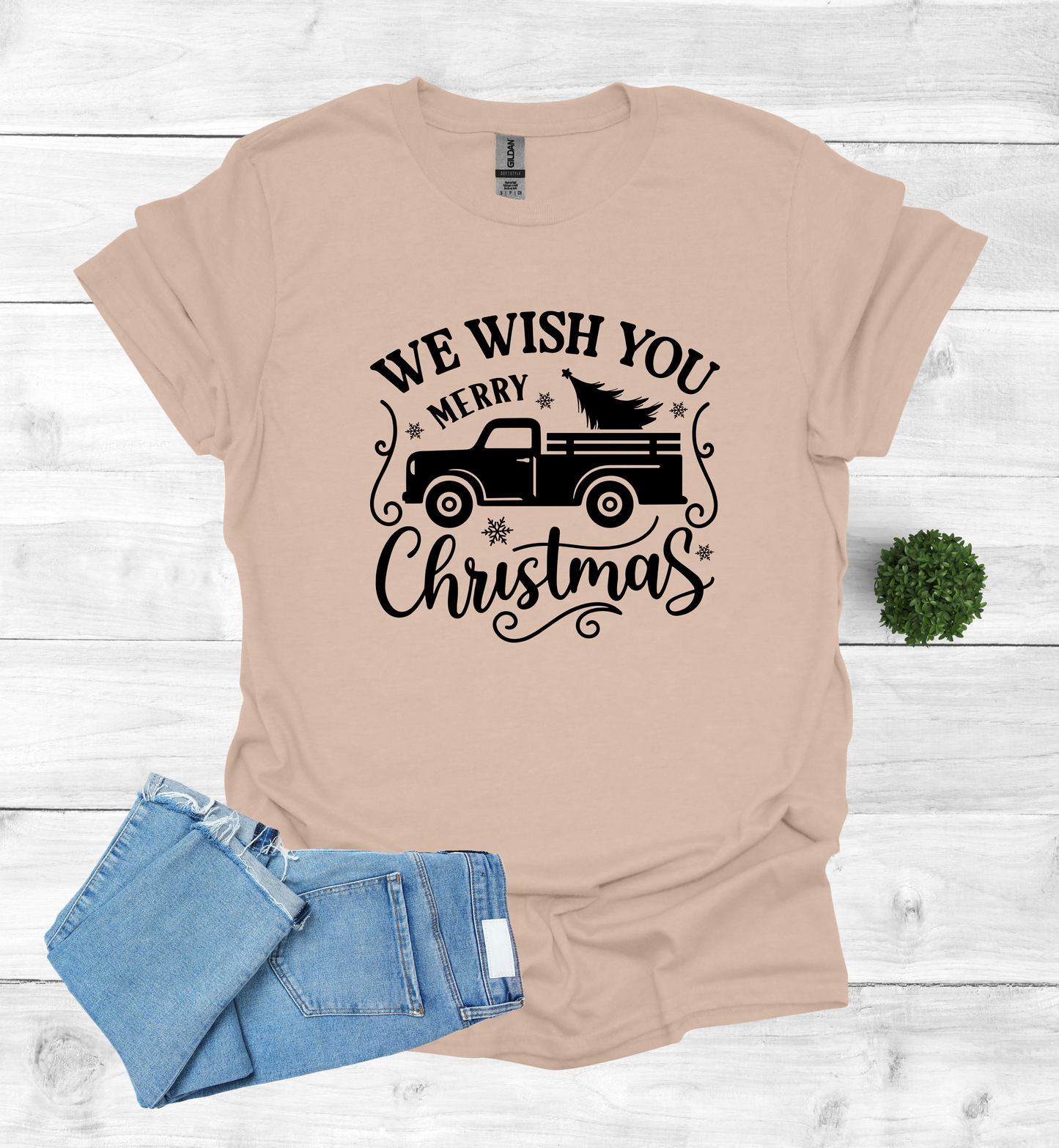 Vintage Truck with a Christmas Tree