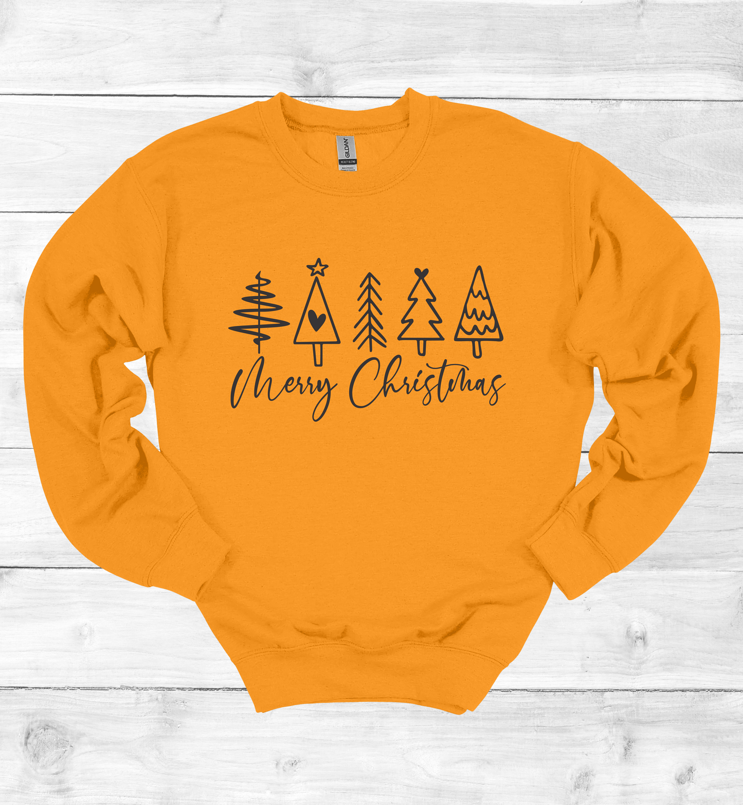 Merry Christmas and Trees Sweatshirt