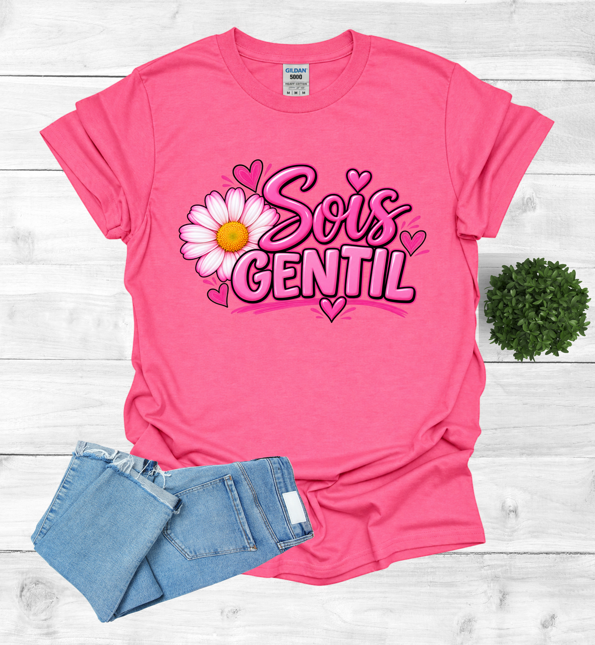 Sois Gentil, Be kind T-Shirt raising awareness