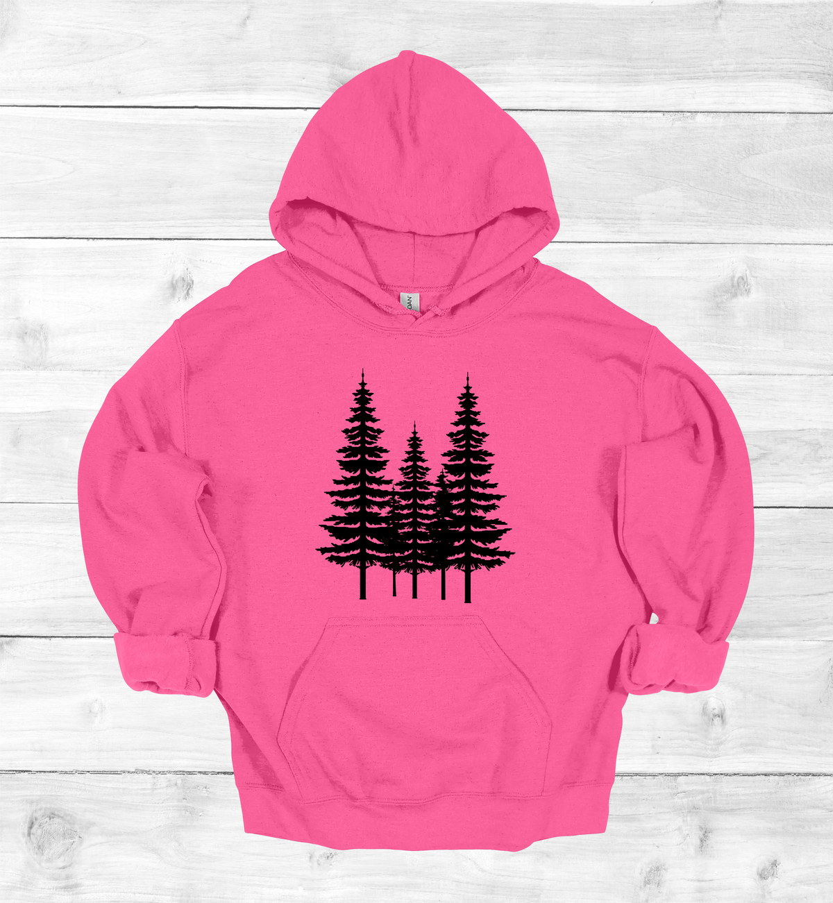 Forest Pine trees and single tree on the arms Sweatshirt