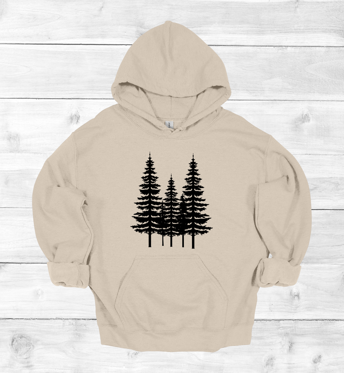 Forest Pine trees and single tree on the arms Sweatshirt