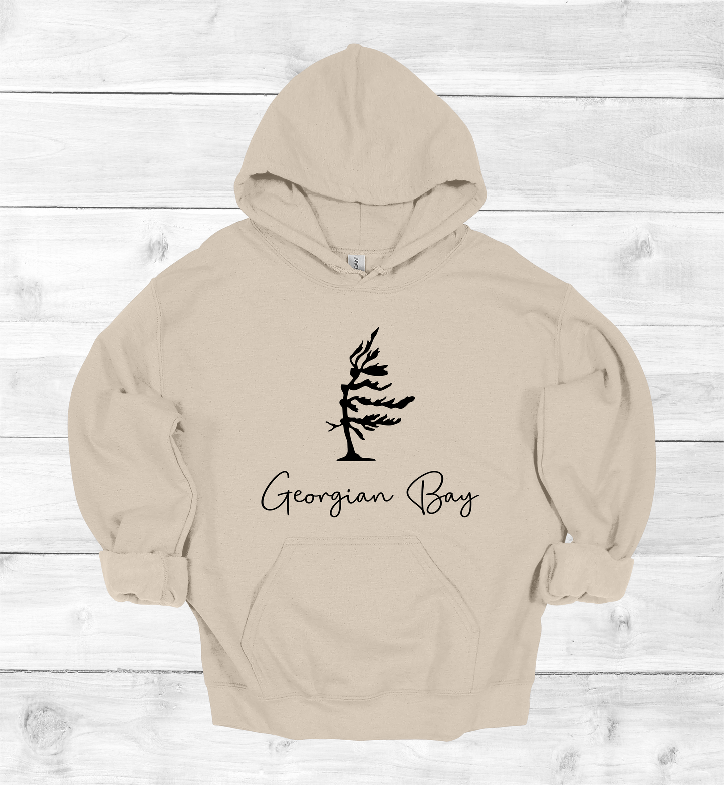 Georgian Bay Wind swept pine tree hoodie