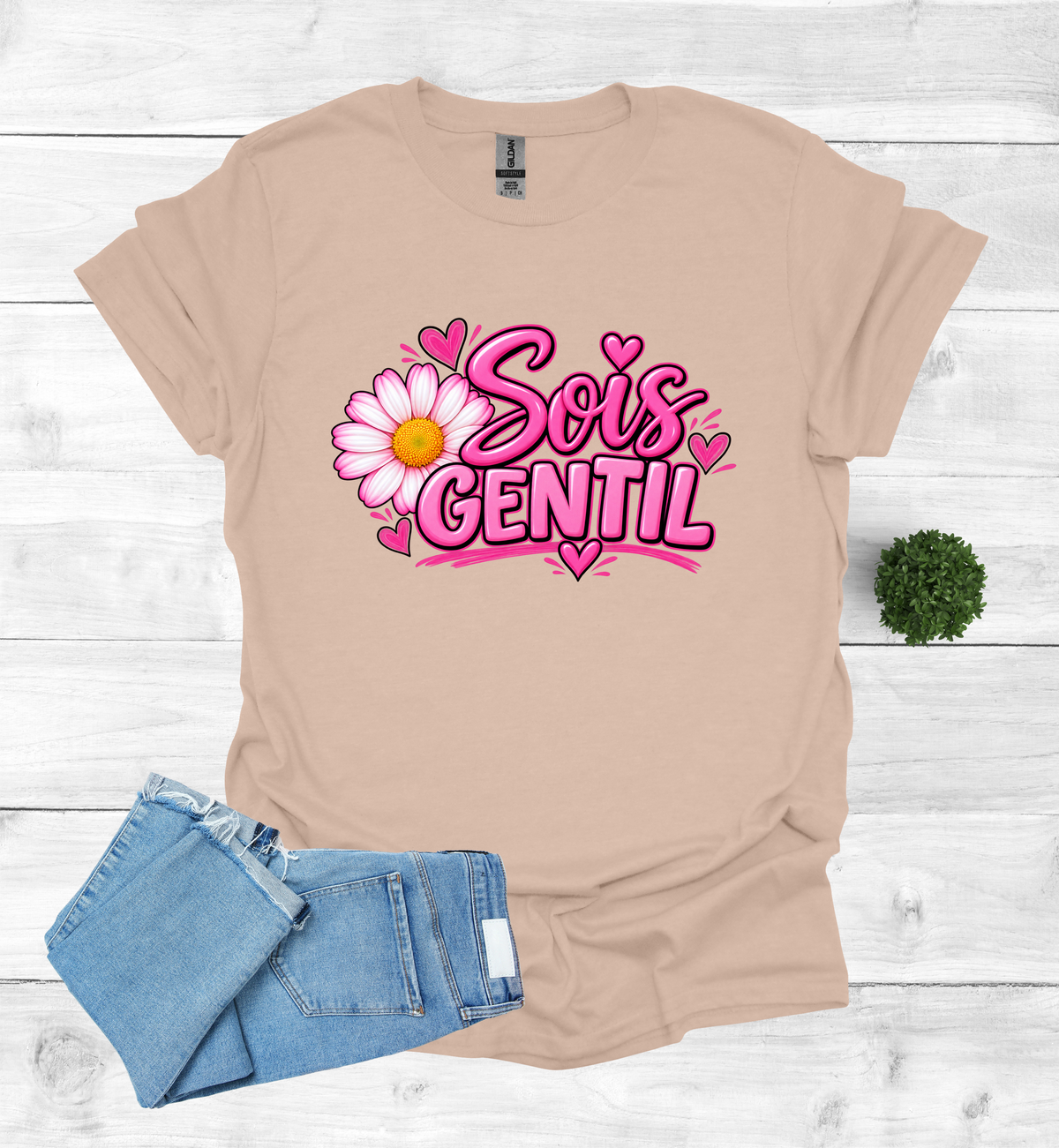 Sois Gentil, Be kind T-Shirt raising awareness
