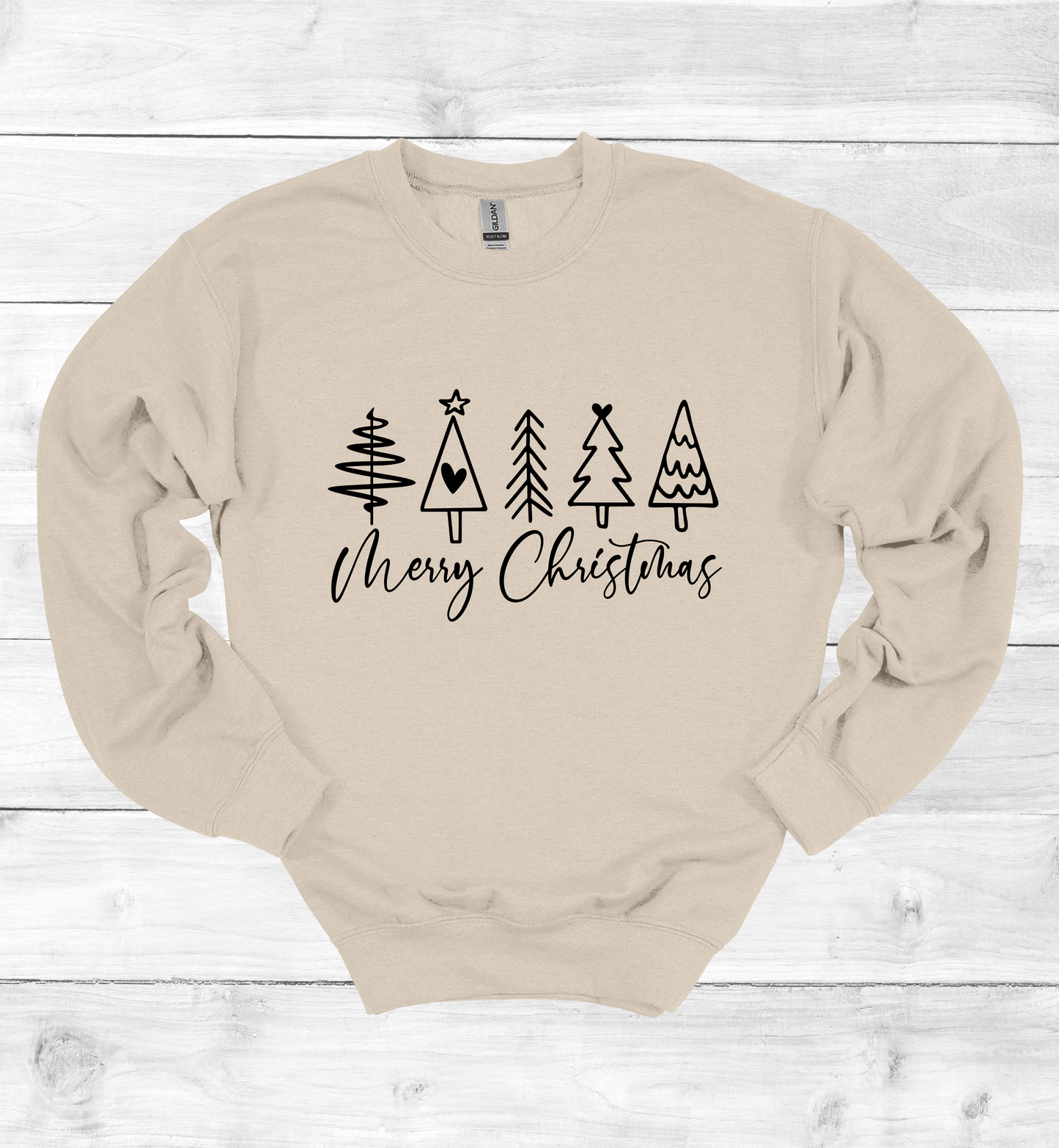 Merry Christmas and Trees Sweatshirt