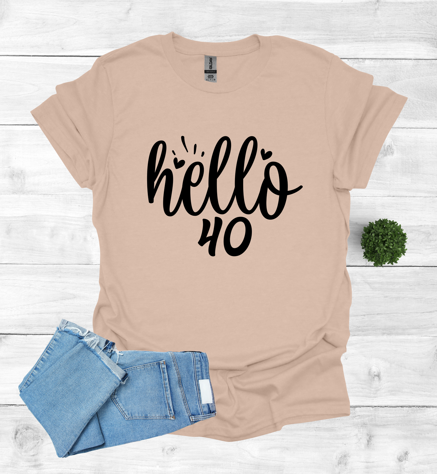 Hello 40 Birthday Shirt