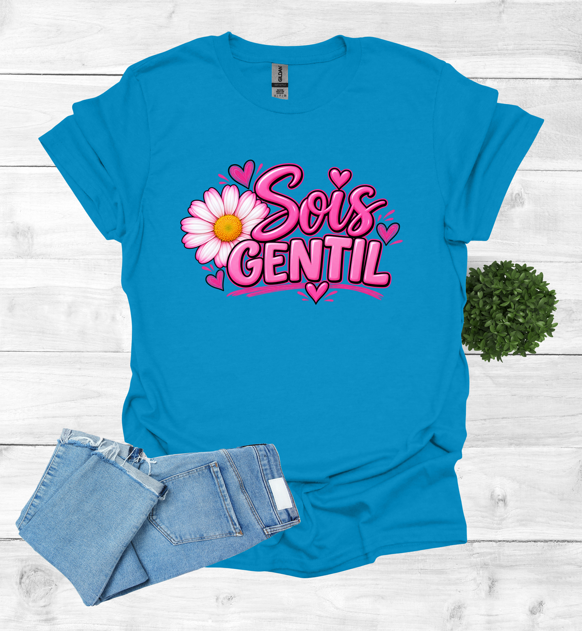Sois Gentil, Be kind T-Shirt raising awareness
