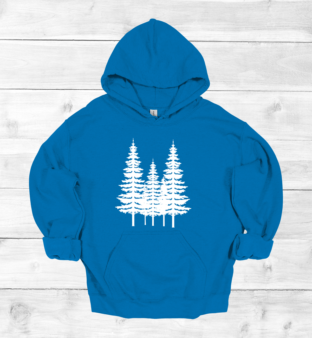 Forest Pine trees and single tree on the arms Sweatshirt