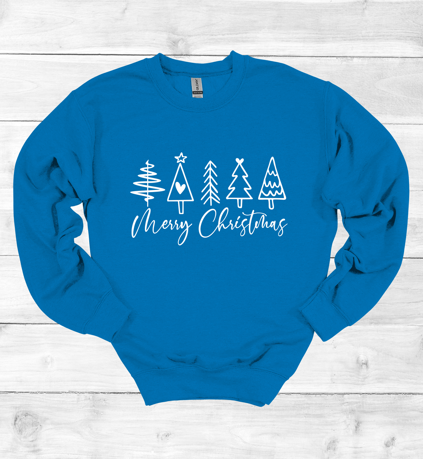 Merry Christmas and Trees Sweatshirt
