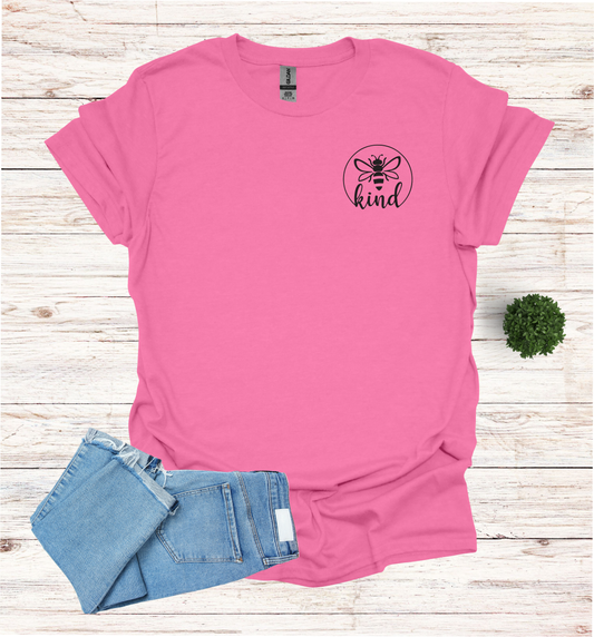 Bee Kind small chest design awareness T- Shirt