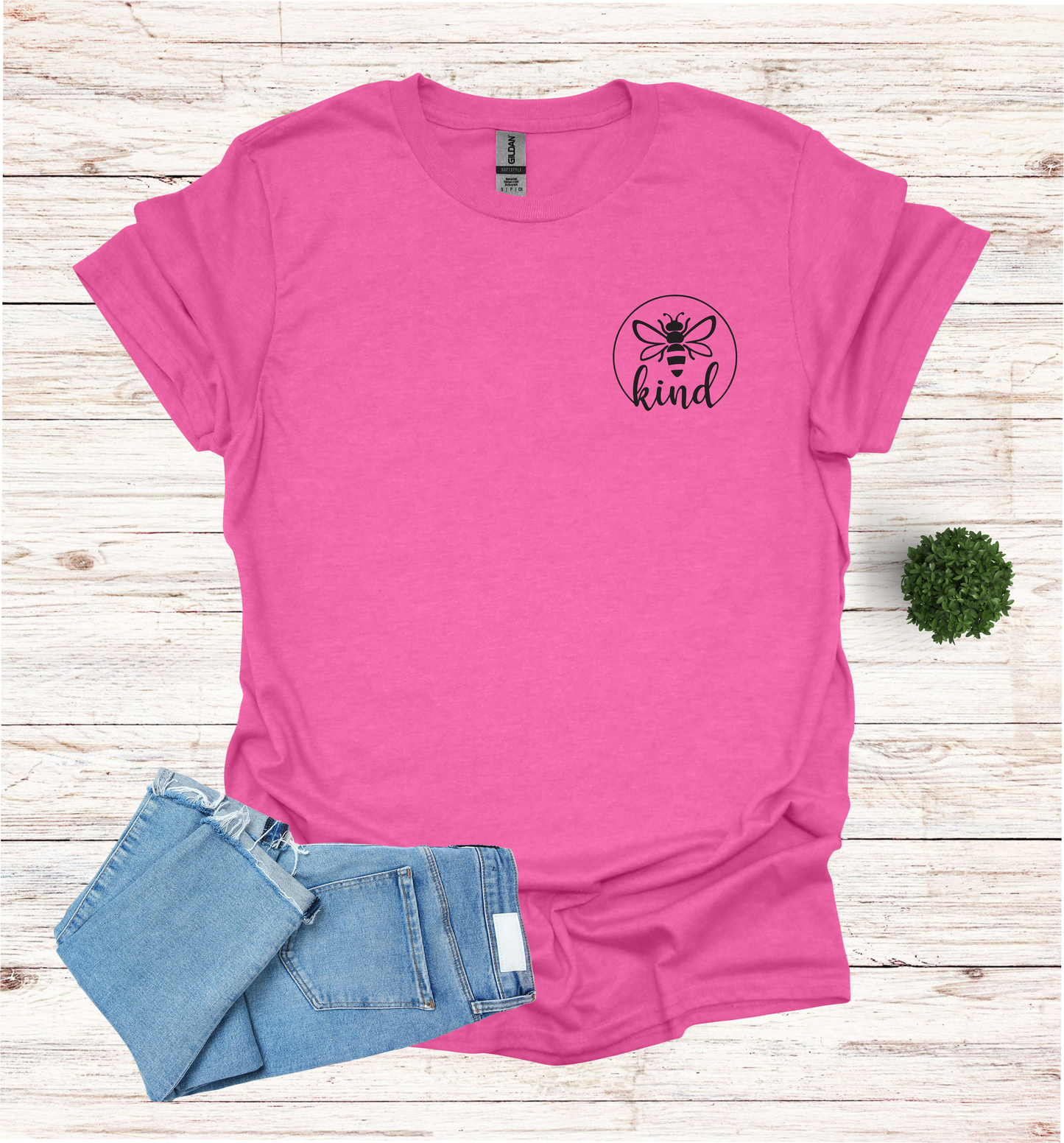 Bee Kind small chest design awareness T- Shirt