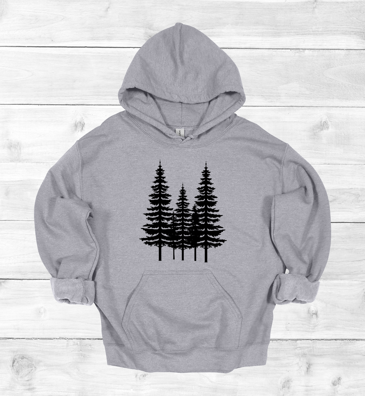Forest Pine trees and single tree on the arms Sweatshirt