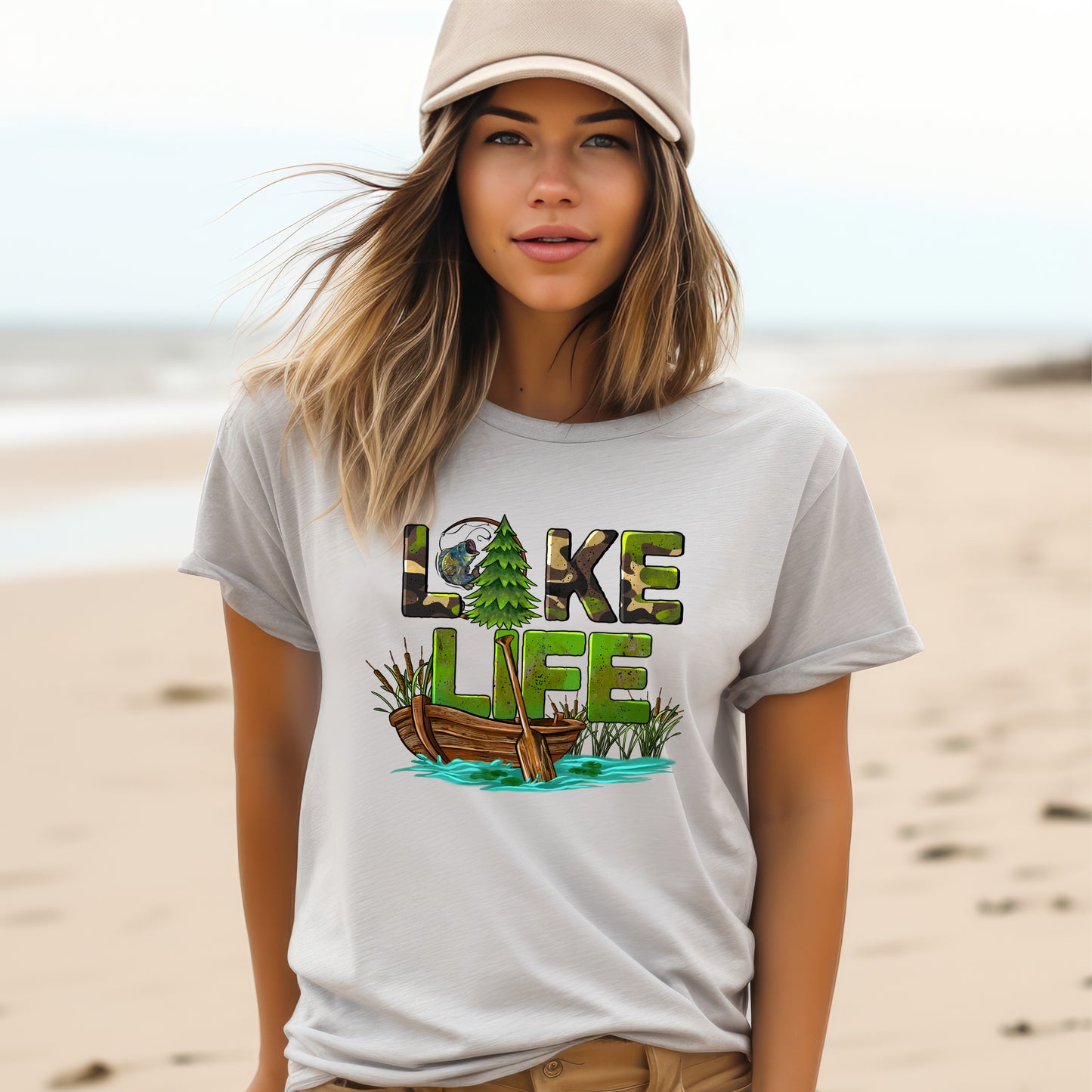 Lake Life with boat and paddle Shirt