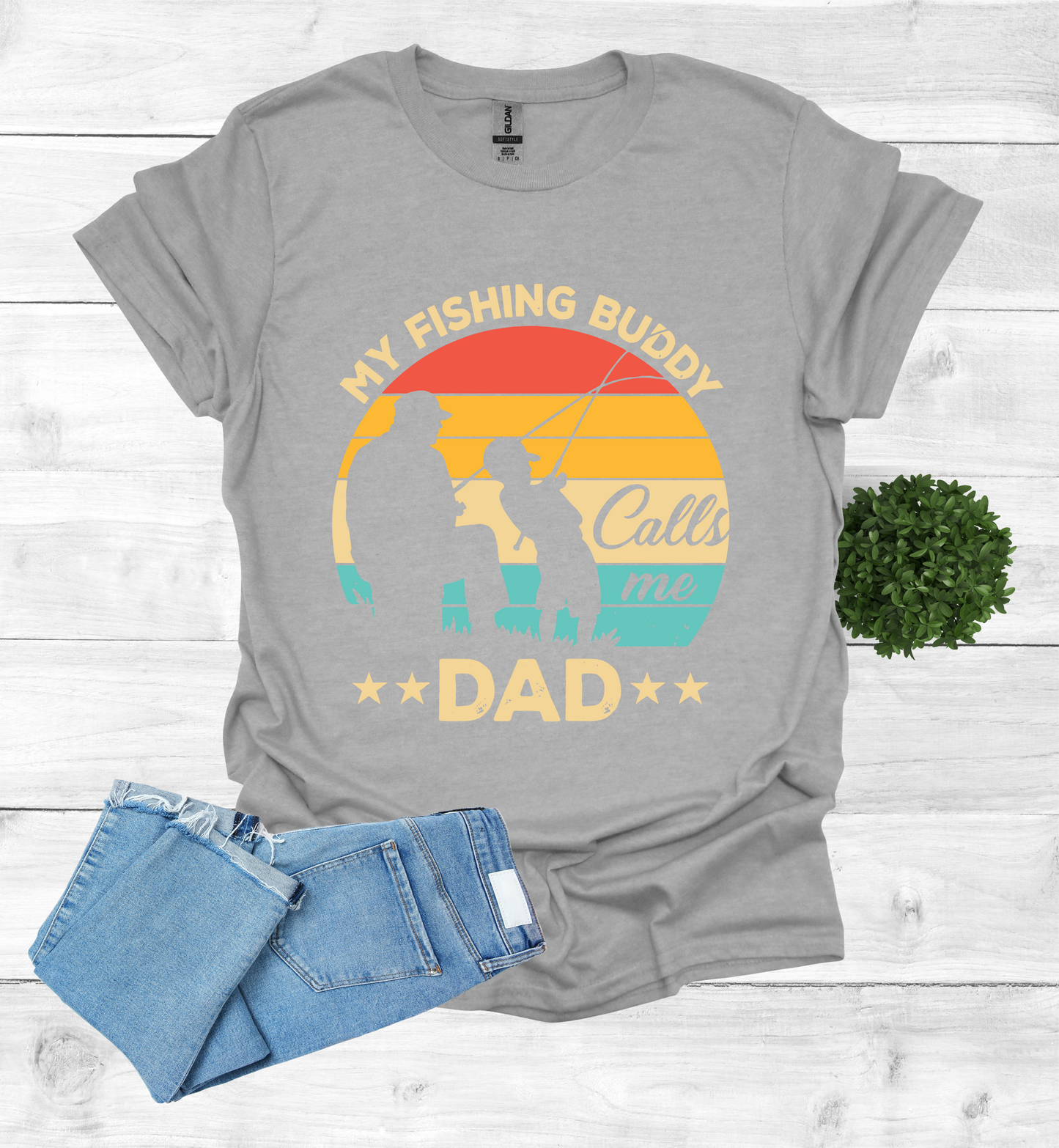 My Fishing Buddy calls me Dad T-Shirt
