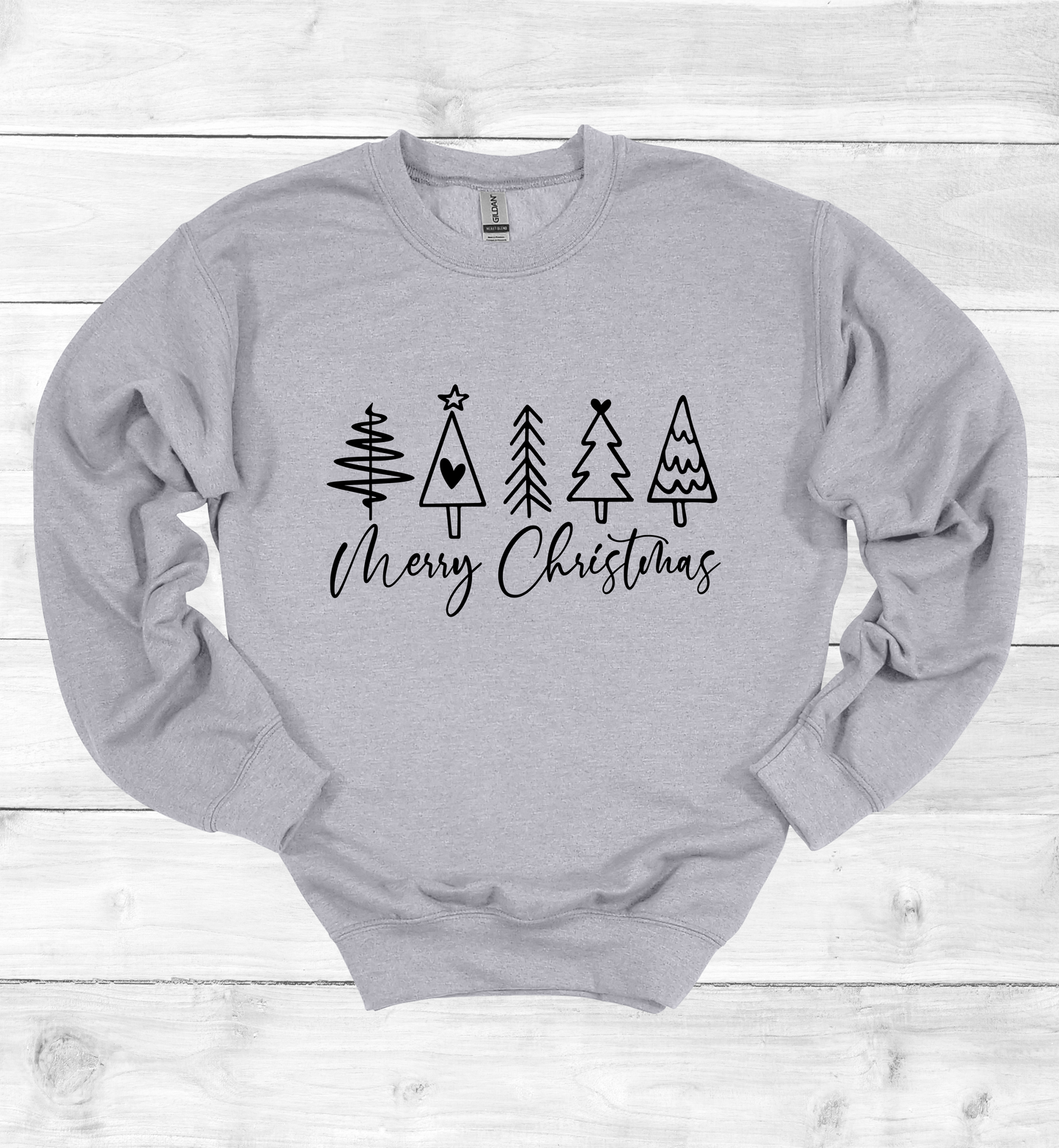 Merry Christmas and Trees Sweatshirt