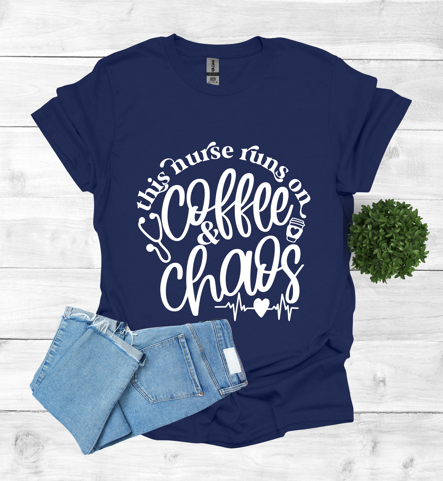 This Nurse Runs on Coffee and Chaos Shirt