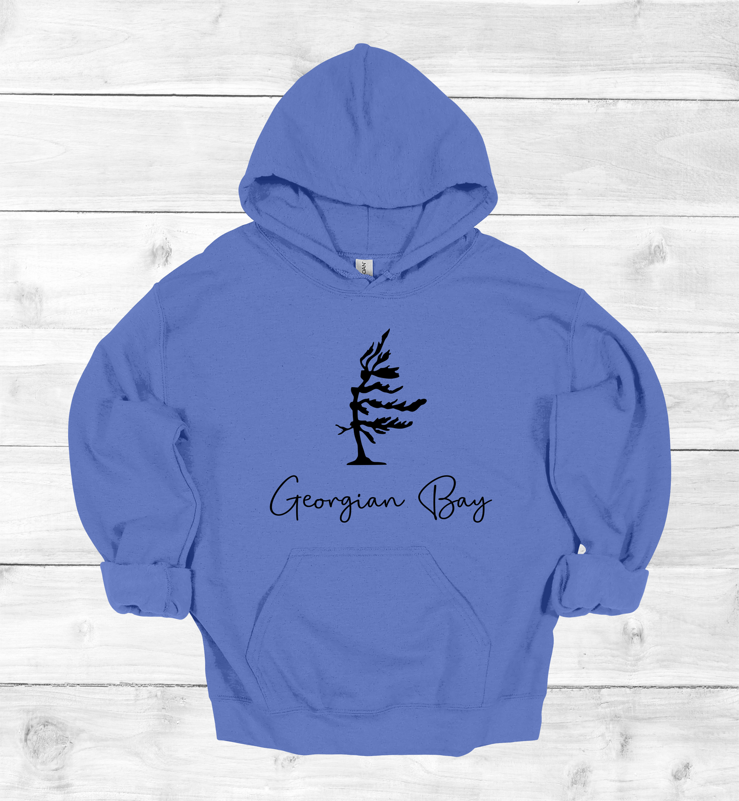 Georgian Bay Wind swept pine tree hoodie