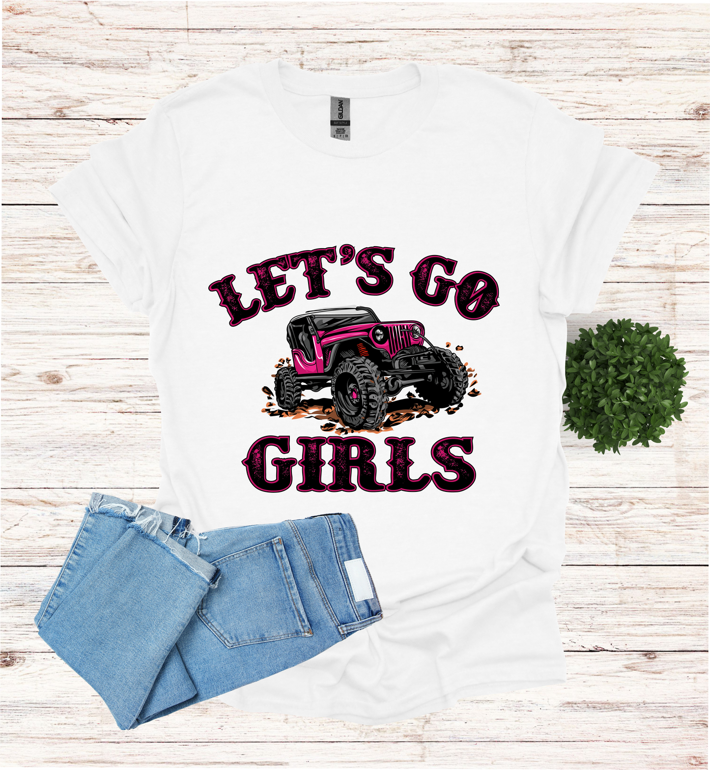 Let's Go Girls jeep mudding scene