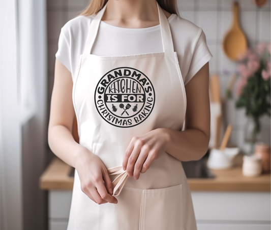 Grandmas kitchen is for Christmas baking, Apron