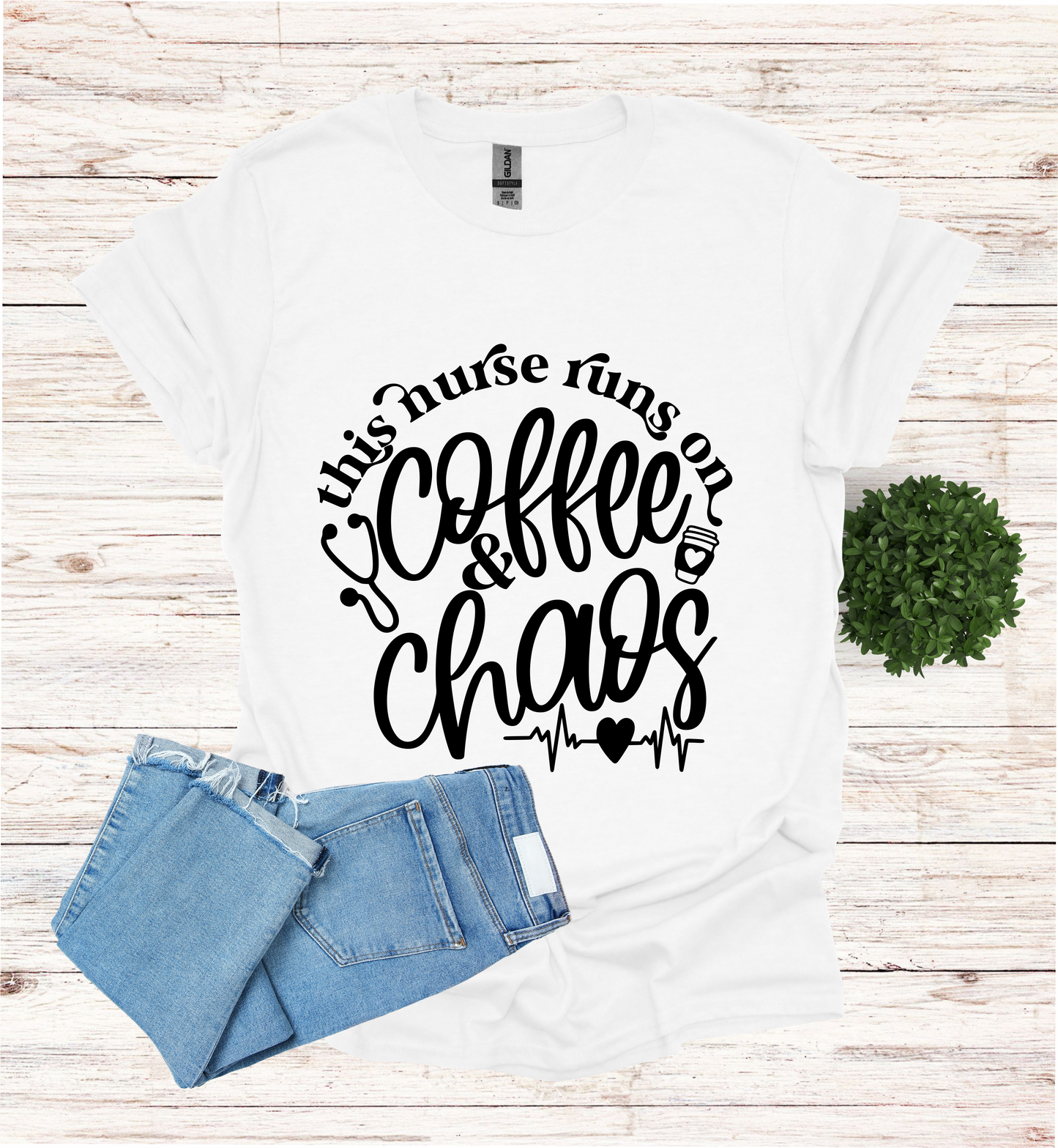 This Nurse Runs on Coffee and Chaos Shirt