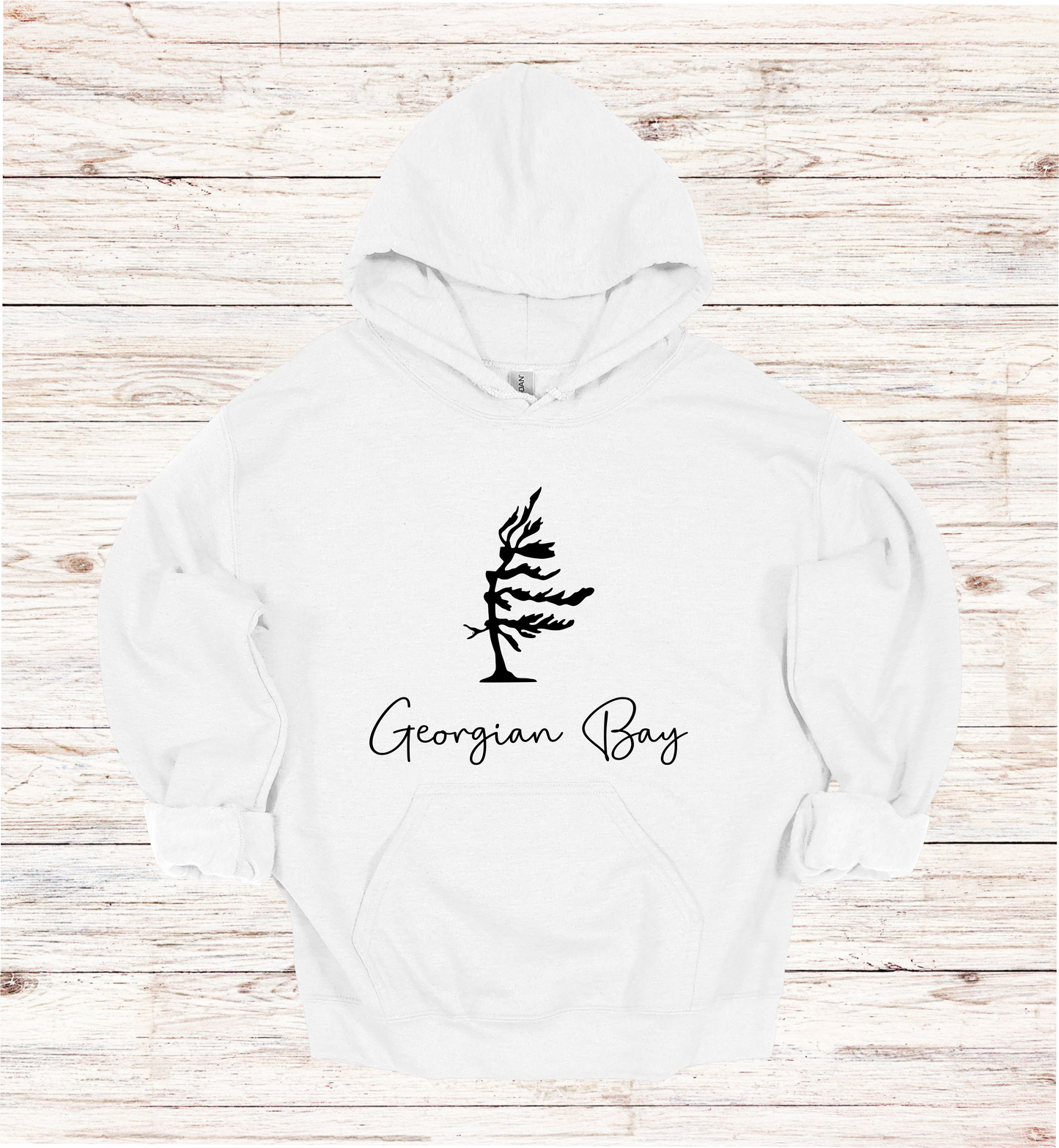 Georgian Bay Wind swept pine tree hoodie