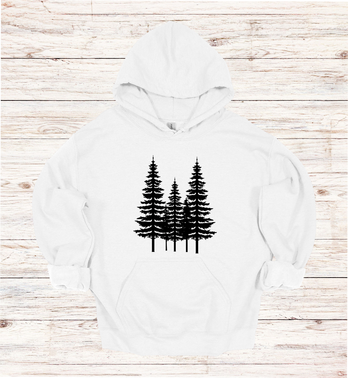 Forest Pine trees and single tree on the arms Sweatshirt