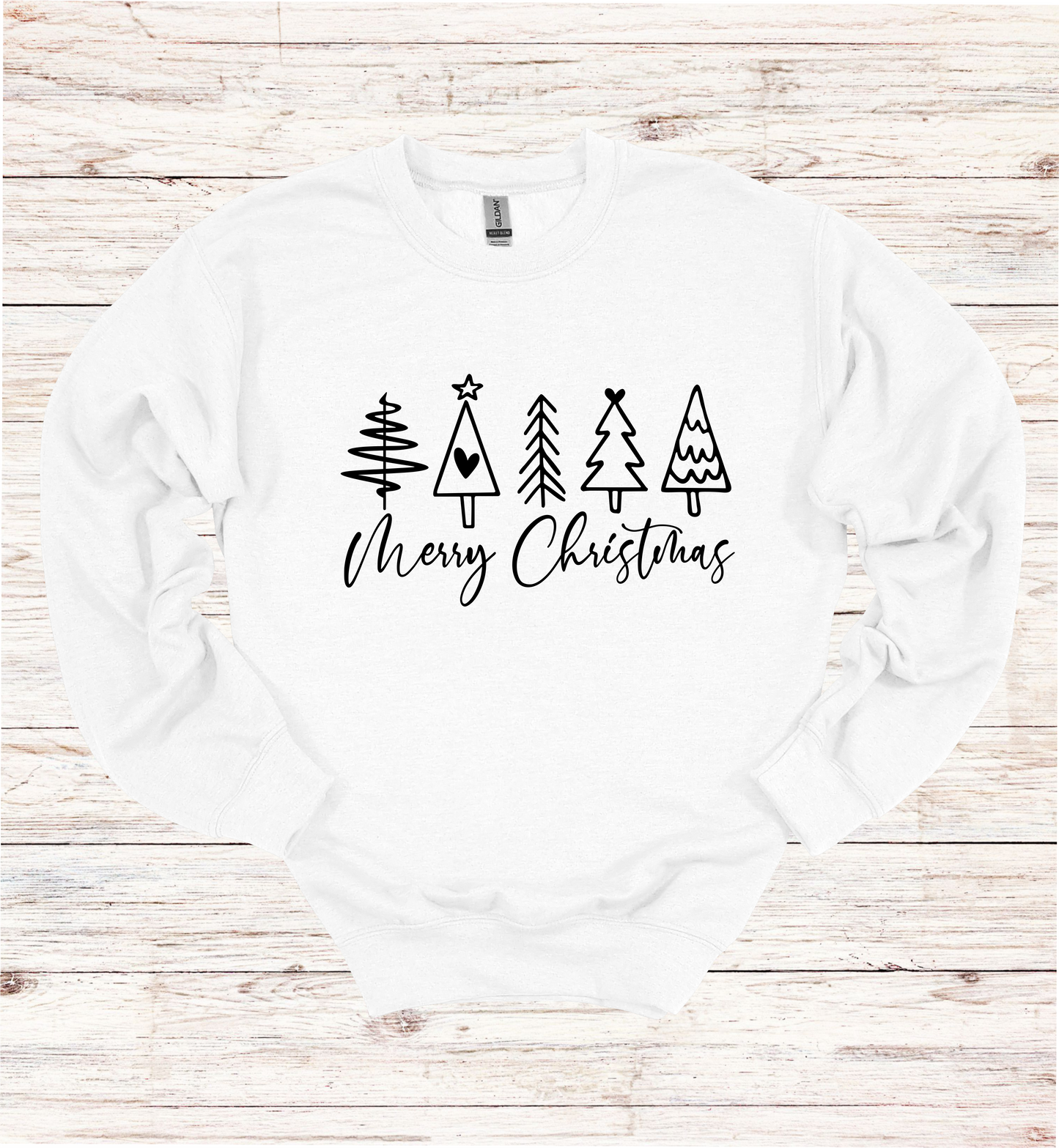 Merry Christmas and Trees Sweatshirt