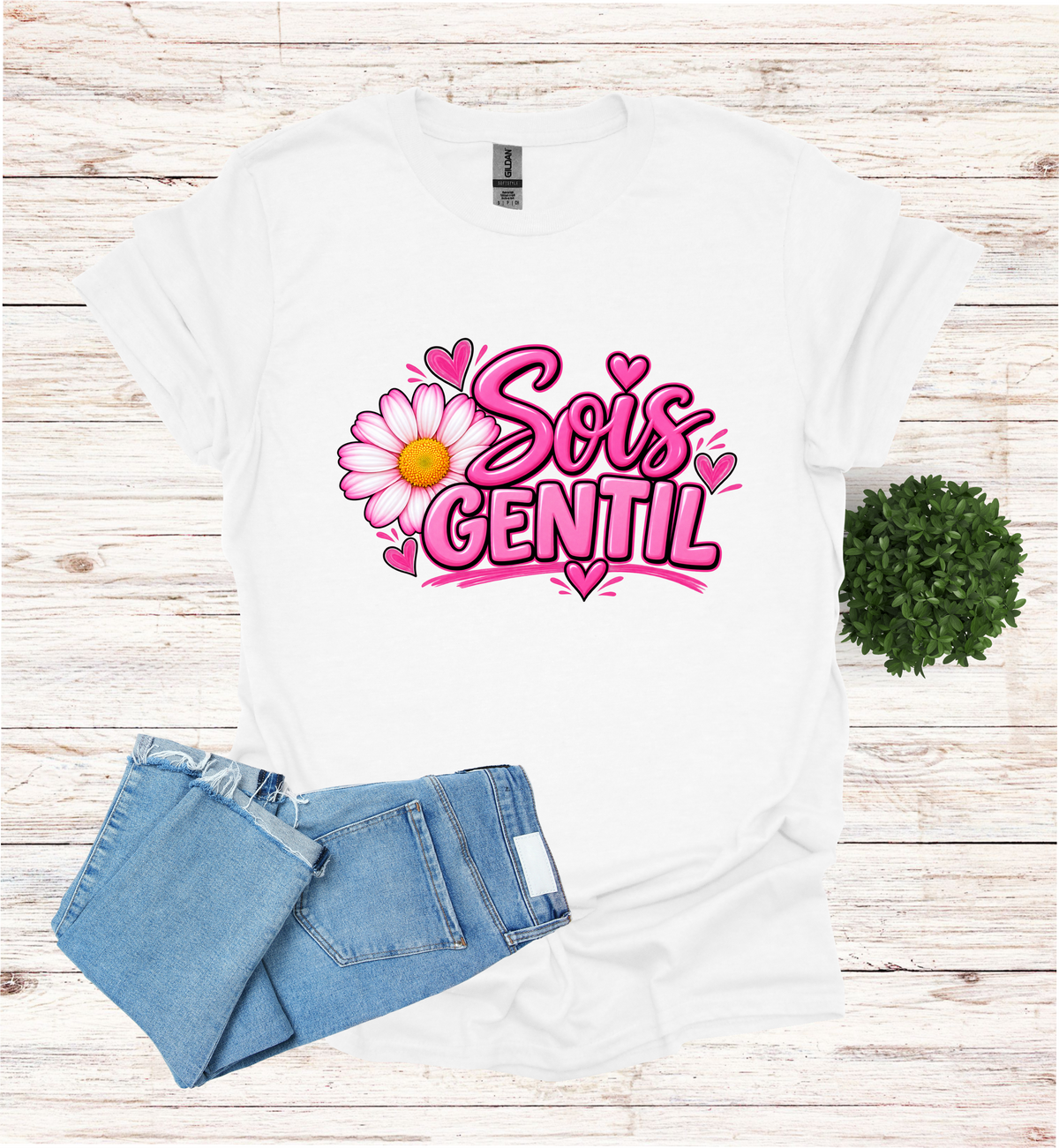 Sois Gentil, Be kind T-Shirt raising awareness