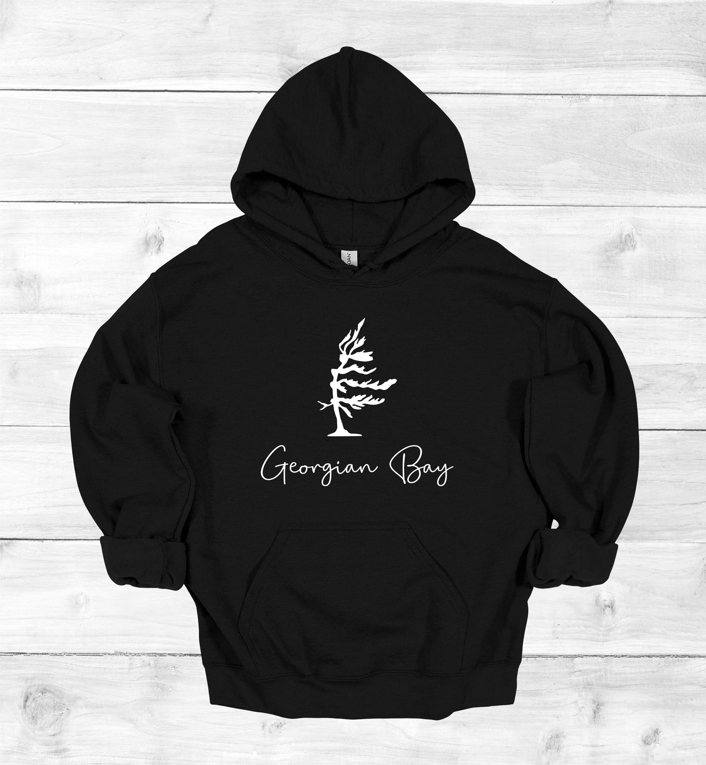 Georgian Bay Wind swept pine tree hoodie