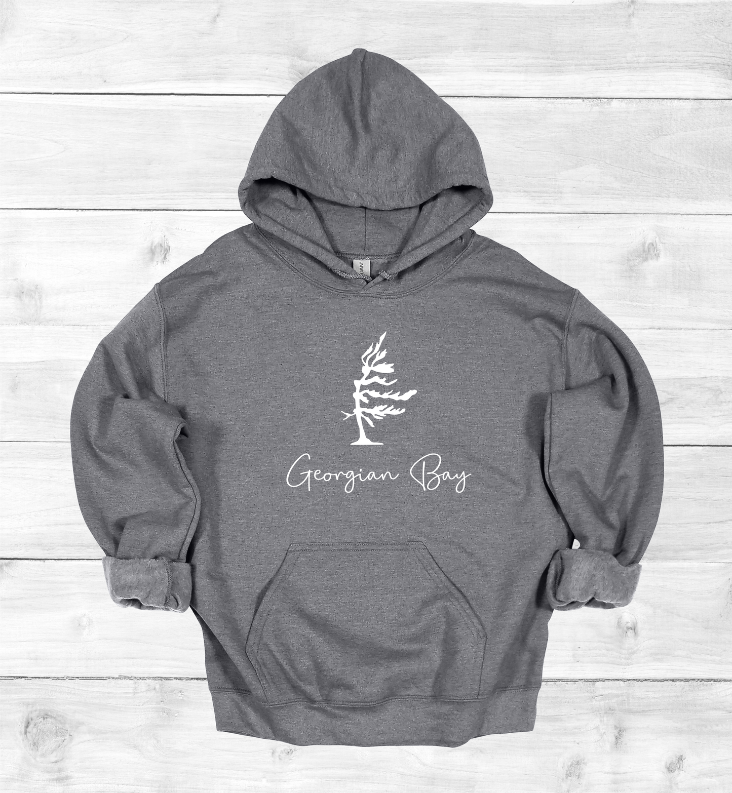 Georgian Bay Wind swept pine tree hoodie