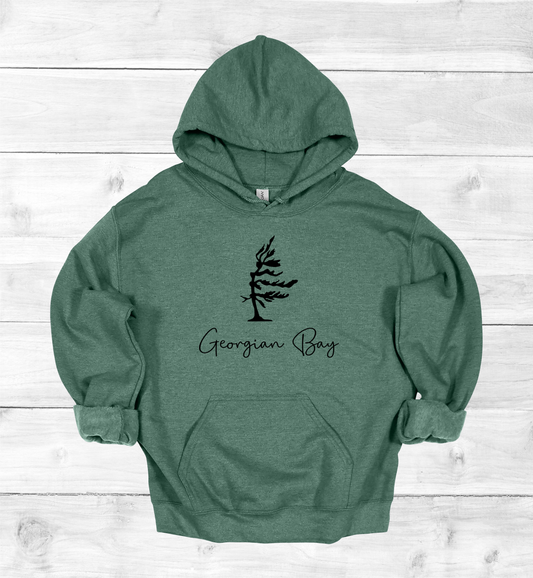 Georgian Bay Wind swept pine tree hoodie